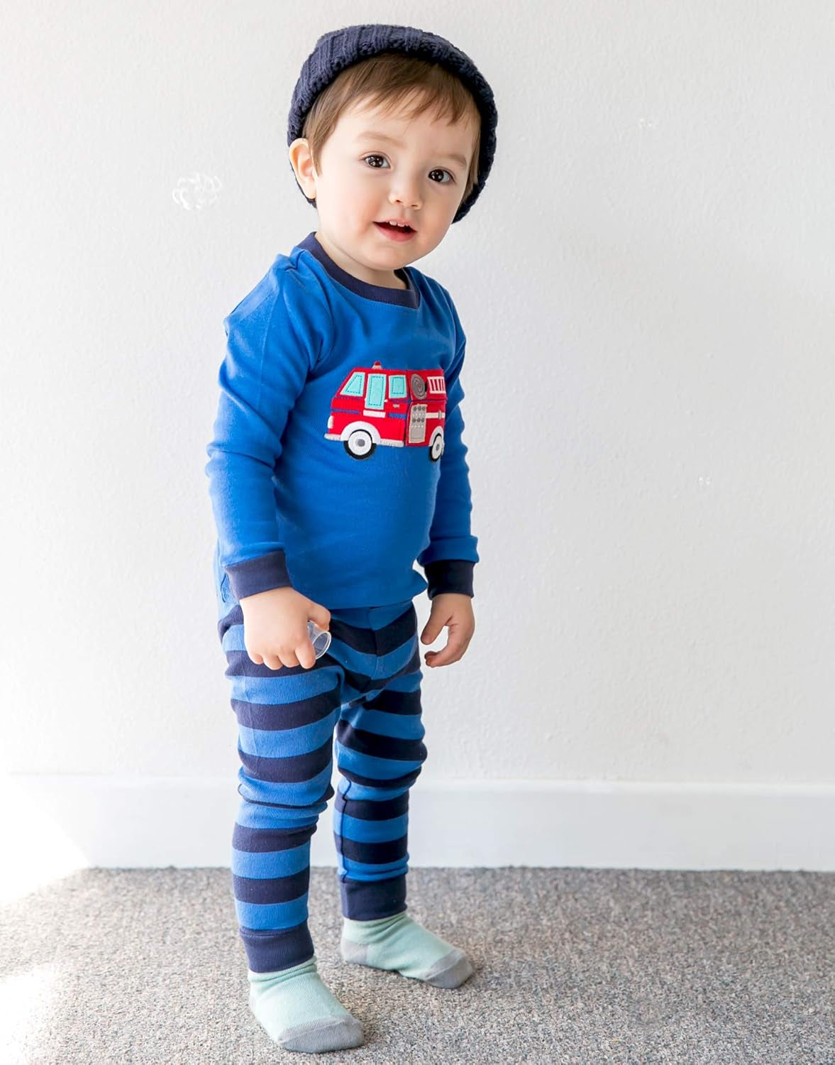 Toddler Kids Boys Girls 100% Cotton Jaws Truck Dino Snug Fit Sleepwear Pajama Pjs Set